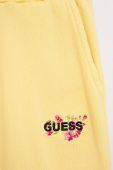 Дитячі спортивні штани Guess колір жовтий однотонні