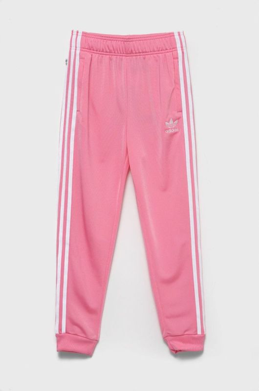 Дитячі спортивні штани adidas Originals колір рожевий однотонні (2510011)