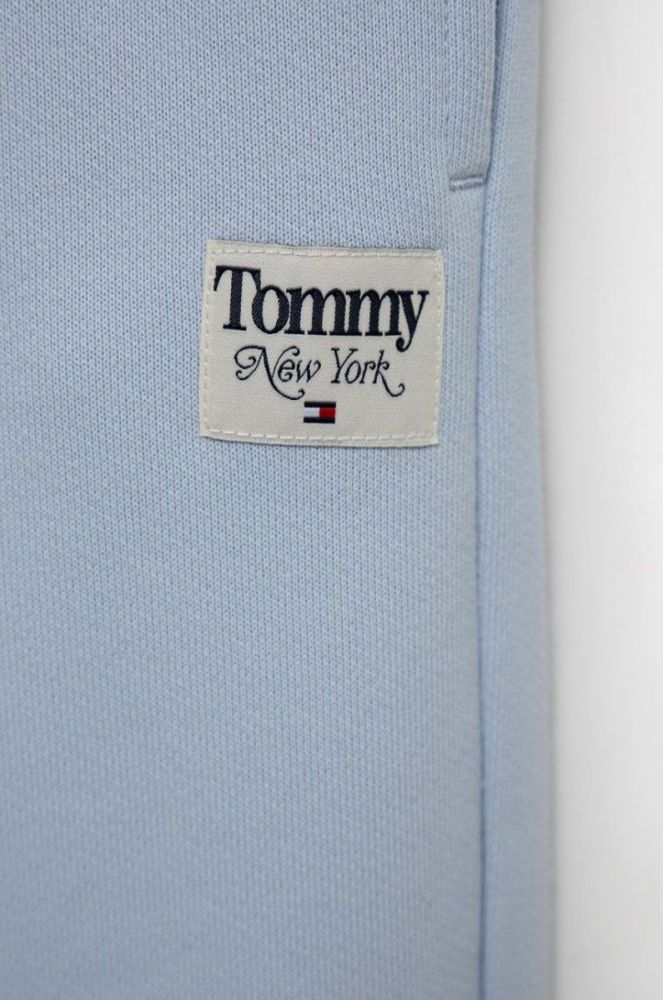 Дитячі бавовняні штани Tommy Hilfiger однотонні колір блакитний (2597604) фото 3