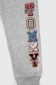 Дитячі спортивні штани Tommy Hilfiger колір сірий з аплікацією