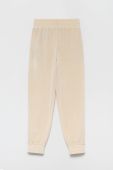 Дитячі спортивні штани Guess колір бежевий однотонні (2583398)