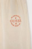 Дитячі спортивні штани Guess колір бежевий однотонні (2583398)