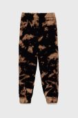 Дитячі бавовняні штани Guess колір чорний візерунок (2583412)