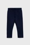 Дитячі бавовняні штани United Colors of Benetton колір синій однотонні (2523171)