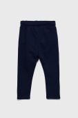 Дитячі бавовняні штани United Colors of Benetton колір синій однотонні (2523171)