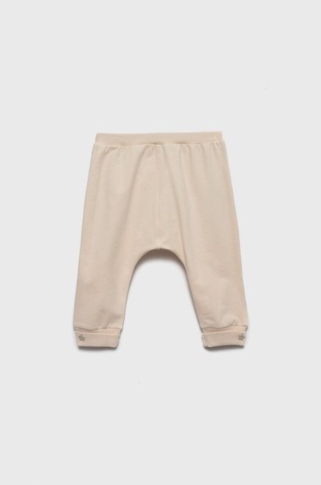 Дитячі спортивні штани United Colors of Benetton колір бежевий однотонні (2538993)