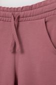 Дитячі бавовняні штани United Colors of Benetton колір рожевий однотонні (2737057)