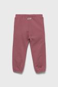 Дитячі бавовняні штани United Colors of Benetton колір рожевий однотонні (2627192)