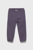 Дитячі бавовняні штани United Colors of Benetton колір фіолетовий однотонні (2627196)