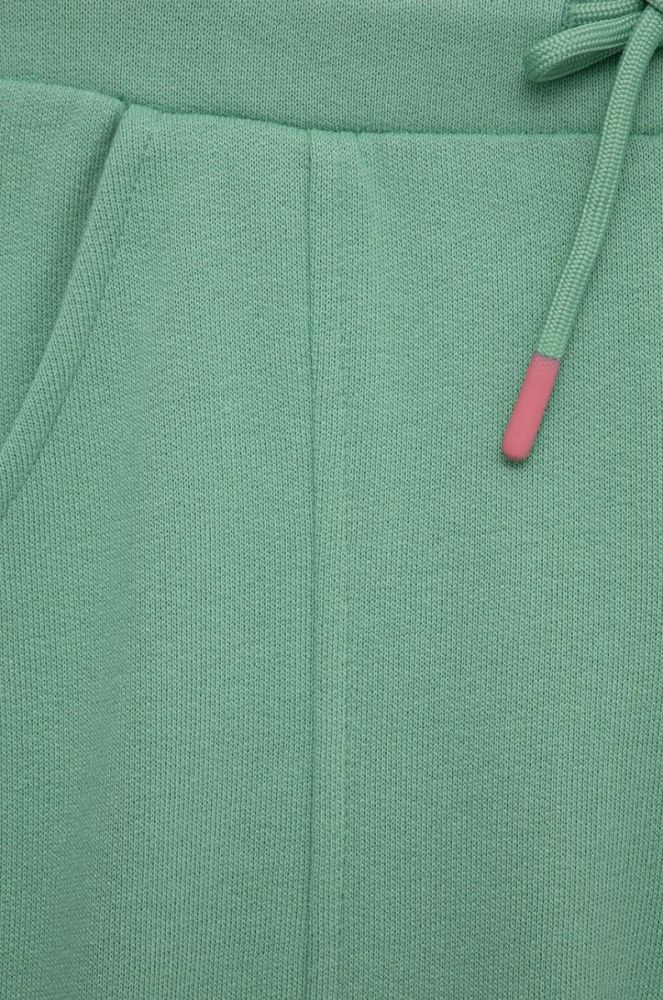 Дитячі бавовняні штани United Colors of Benetton колір бірюзовий однотонні (2706871) фото 3