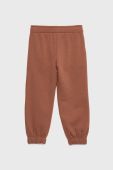Дитячі спортивні штани United Colors of Benetton колір коричневий однотонні (2706876)