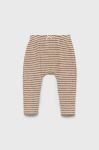 Дитячі штани United Colors of Benetton колір бежевий візерунок