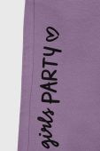 Дитячі спортивні штани United Colors of Benetton колір фіолетовий з принтом (2826537)