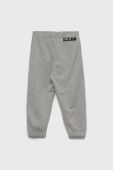 Дитячі бавовняні штани Sisley колір сірий однотонні (2552916)