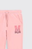 Дитячі спортивні штани Coccodrillo колір рожевий однотонні (2552955)