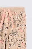Дитячі спортивні штани Coccodrillo колір бежевий візерунок (2585083)