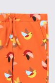 Дитячі спортивні штани Coccodrillo колір помаранчевий візерунок