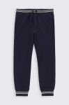 Дитячі бавовняні штани Coccodrillo колір синій однотонні (2758721)