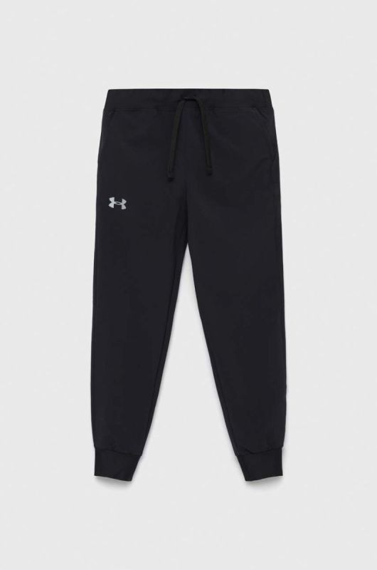 Дитячі спортивні штани Under Armour колір чорний однотонні (2767747)