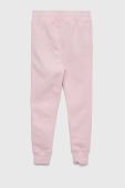 Дитячі спортивні штани Under Armour колір рожевий однотонні