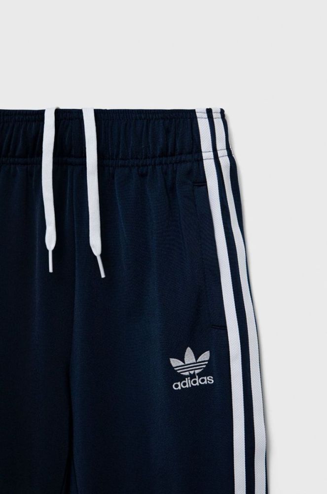 Дитячі спортивні штани adidas Originals колір синій з аплікацією (2568395) фото 3