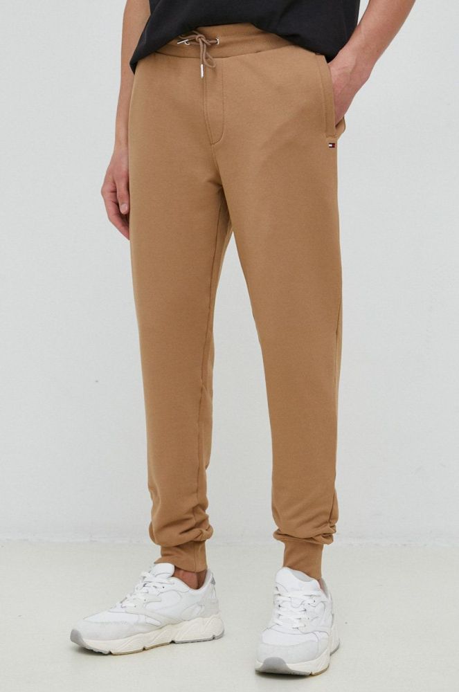 Спортивні штани Tommy Hilfiger чоловічі колір бежевий однотонні (2915814)