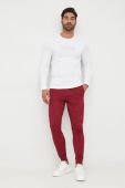 Спортивні штани Tommy Hilfiger чоловічі колір бордовий однотонні