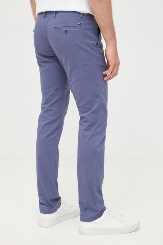 Штани Tommy Hilfiger чоловічі фасон chinos колір блакитний фото 3
