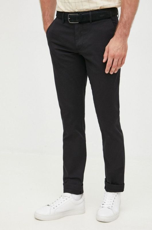 Штани Tommy Hilfiger чоловічі колір чорний фасон chinos (2467601)