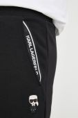Спортивні штани Karl Lagerfeld чоловічі колір чорний з аплікацією