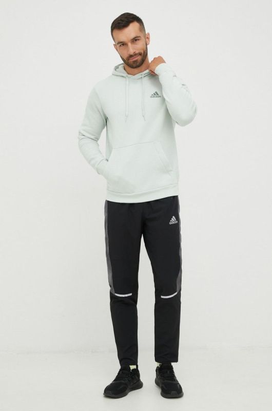 Спортивні штани adidas Performance чоловічі колір чорний з принтом фото 2