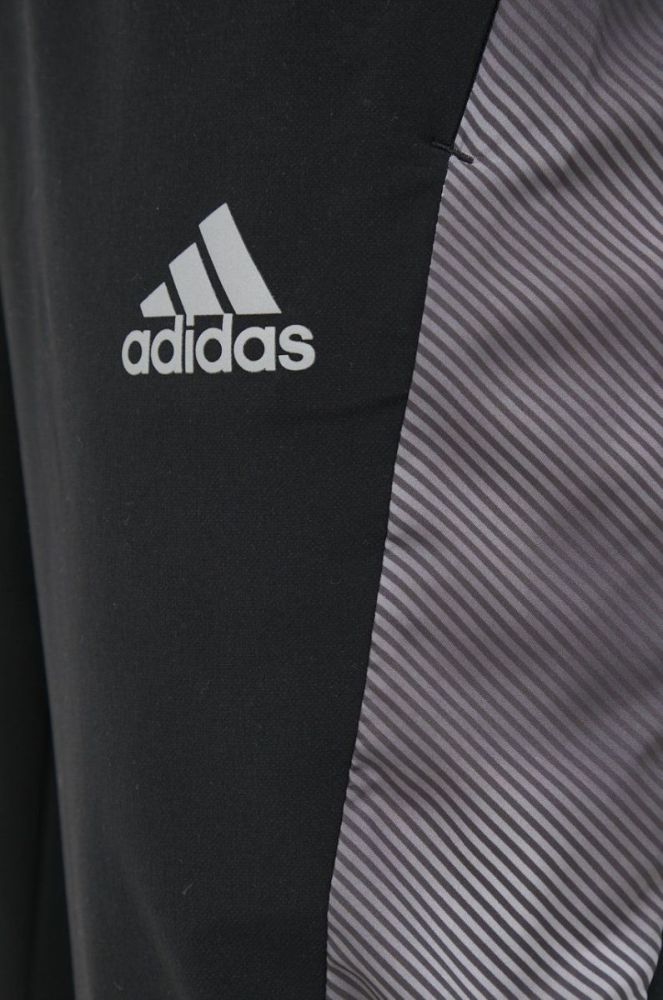 Спортивні штани adidas Performance чоловічі колір чорний з принтом фото 4