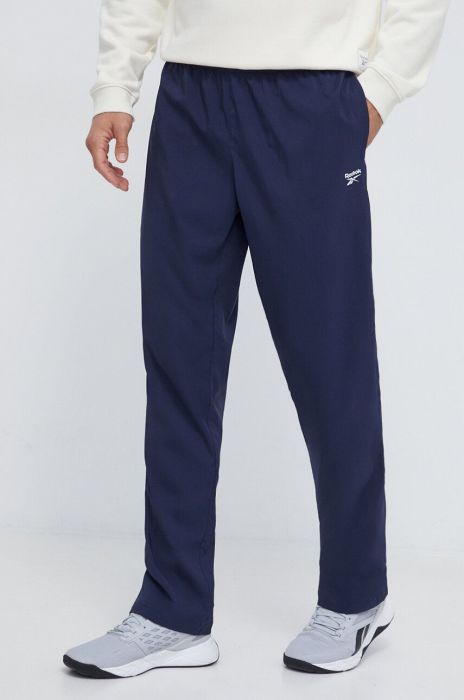 Штани для тренувань Reebok Training Essentials колір синій однотонні