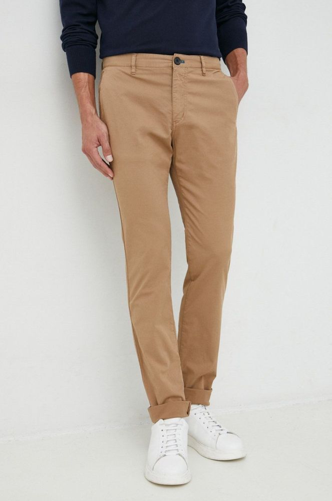 Штани PS Paul Smith чоловічі колір бежевий фасон chinos