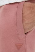 Спортивні штани Guess чоловічі колір рожевий меланж