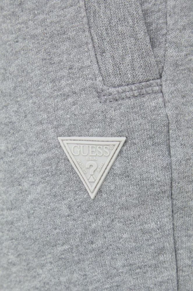 Спортивні штани Guess чоловічі колір сірий меланж (2685375) фото 4