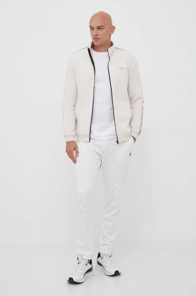 Спортивні штани Guess колір білий візерунок фото 2