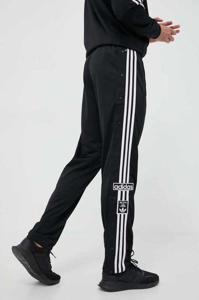 Спортивні штани adidas Originals ADIBREAK колір чорний з аплікацією HN6098-BLACK