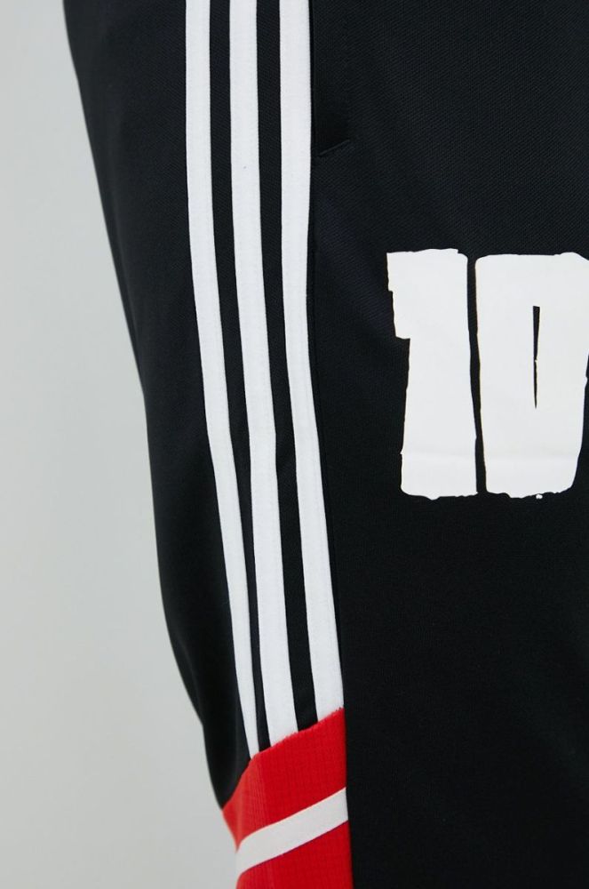 Штани для тренувань adidas Performance Messi чоловічі колір чорний з принтом фото 4