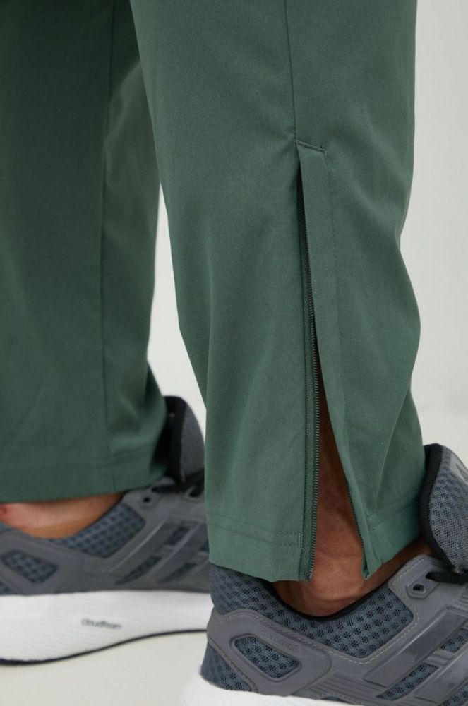 Спортивні штани adidas чоловічі колір зелений однотонні (2496846) фото 5