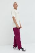 Бавовняні штани Vans чоловічі колір фіолетовий пряме