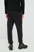 Спортивні штани Fila чоловічі колір чорний з принтом
