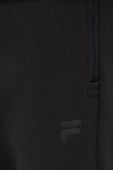 Спортивні штани Fila чоловічі колір чорний з принтом