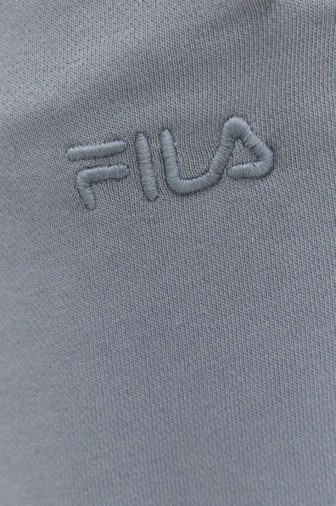 Спортивні штани Fila чоловічі колір сірий з аплікацією фото 4