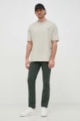 Штани BOSS Boss Casual чоловічі колір зелений фасон chinos Штани BOSS Boss Casual чоловічі колір зелений фасон chinos