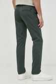 Штани BOSS Boss Casual чоловічі колір зелений фасон chinos Штани BOSS Boss Casual чоловічі колір зелений фасон chinos