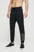 Штани лаунж BOSS чоловічі колір чорний з принтом
