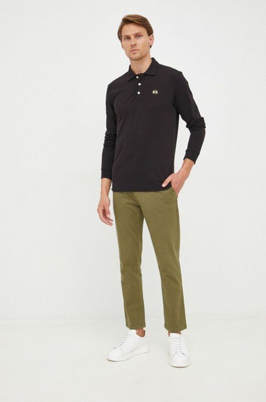 Штани United Colors of Benetton чоловічі колір зелений фасон chinos фото 2