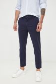 Штани United Colors of Benetton чоловічі колір синій облягаюче (2651389)