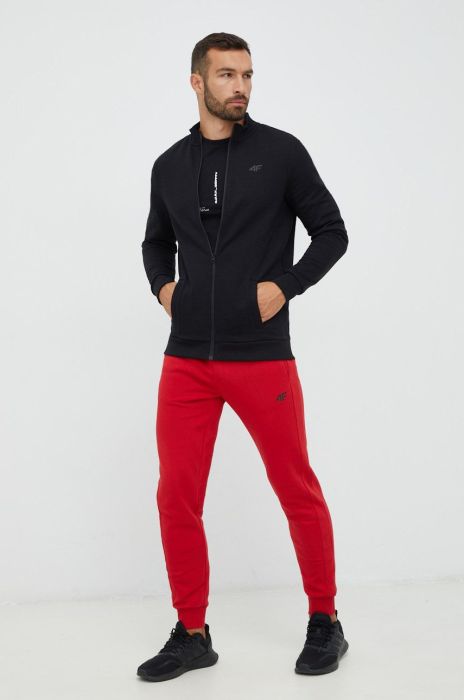 Спортивні штани 4F чоловічі колір червоний однотонні (2691811)